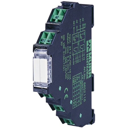 MIRO 12.4 24VDC-2U OUTPUT RELAY, IN: 24 VDC - OUT: 250 VAC/DC 6 A, 2 C/O
